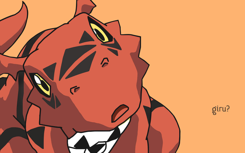 red dinosaur character