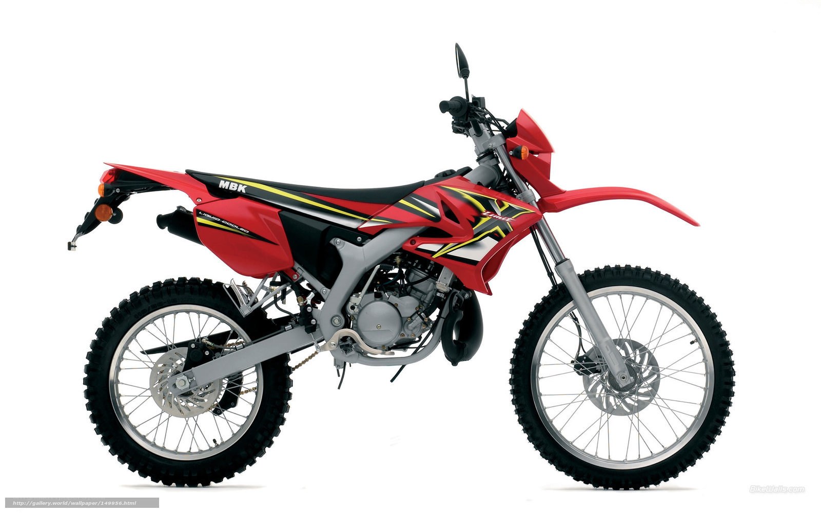 red dirt bike motorcycle