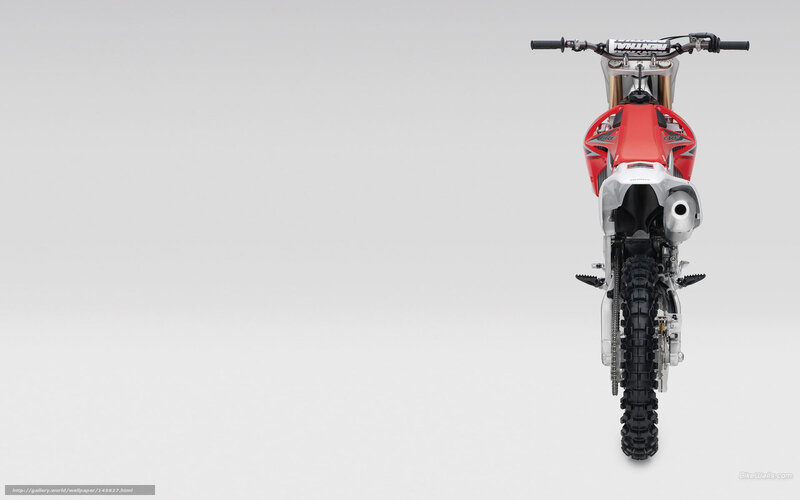 Red Dirt Bike — Neutral, Photograph, Handlebars