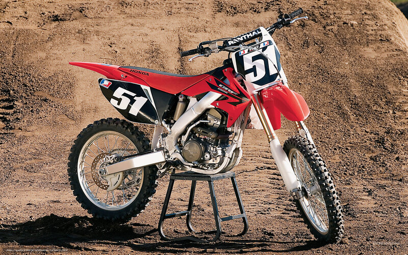 Red Dirt Bike — Outdoor, Afternoon
