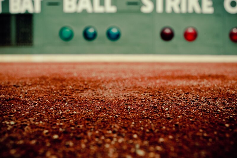 Red Dirt on Baseball Field