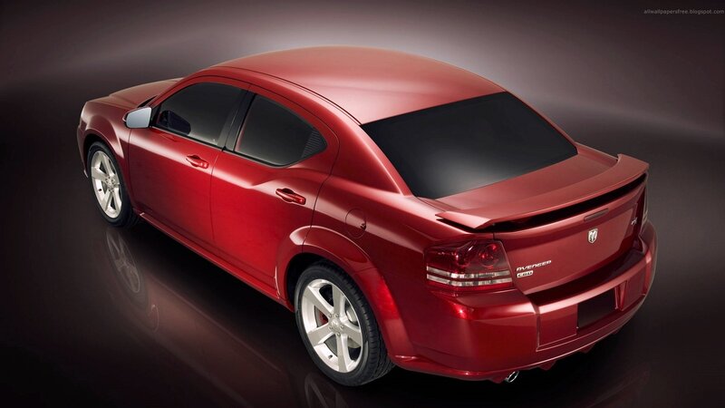 Red Dodge Avenger sedan