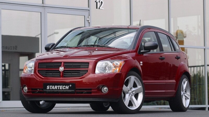 Red Dodge Caliber car