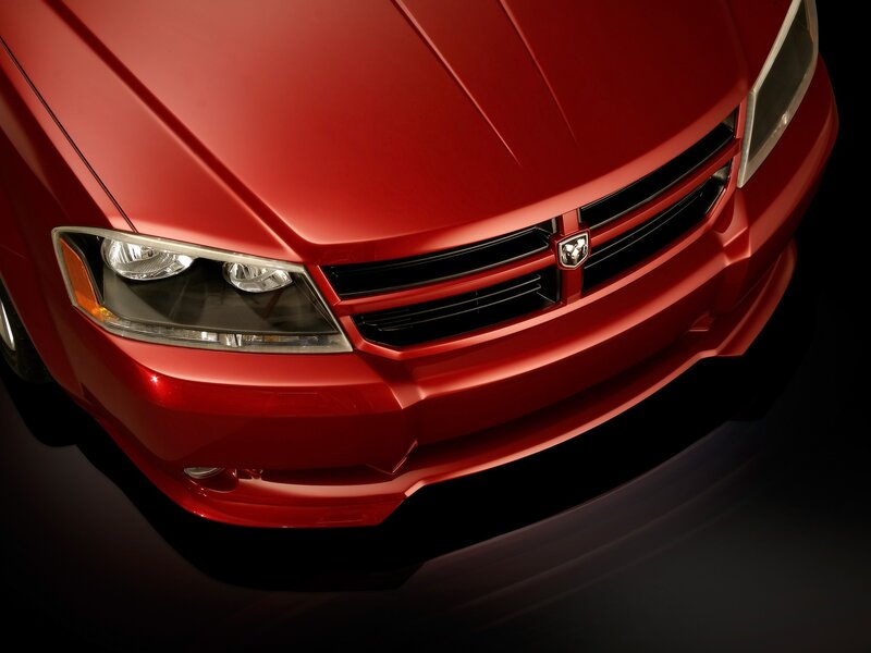 Red Dodge Car Front
