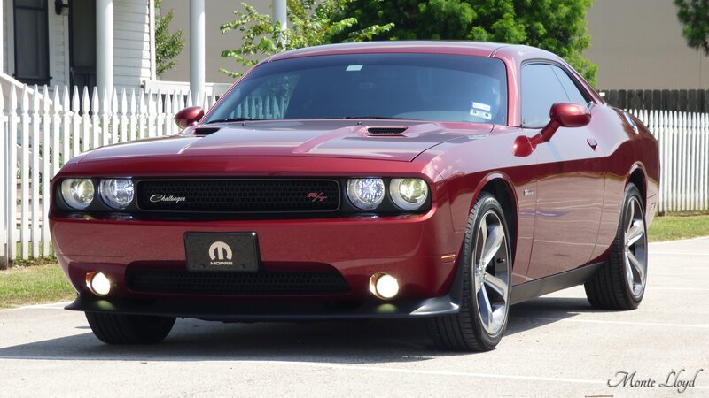 Red Dodge Challenger — Calm, Afternoon, Photograph
