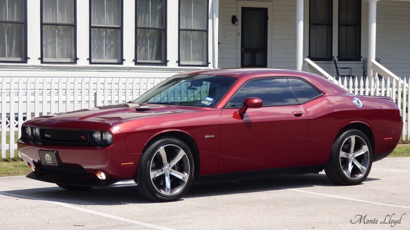 Red Dodge Challenger — Calm, Afternoon
