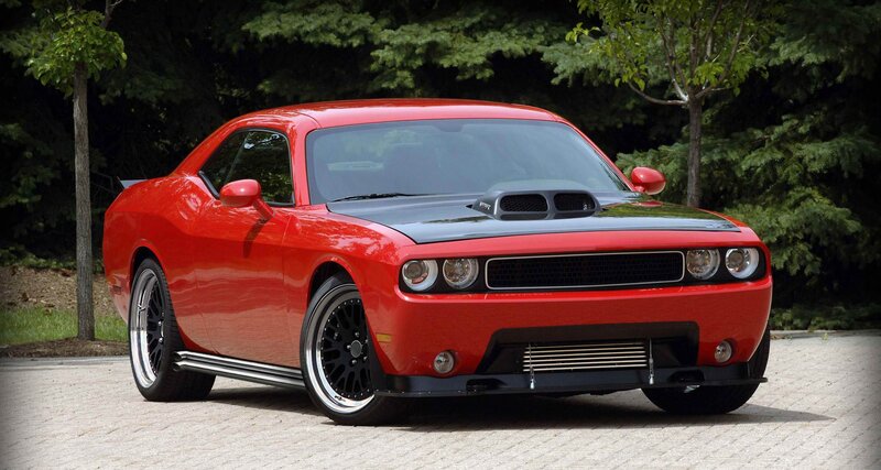 Red Dodge Challenger — Calm