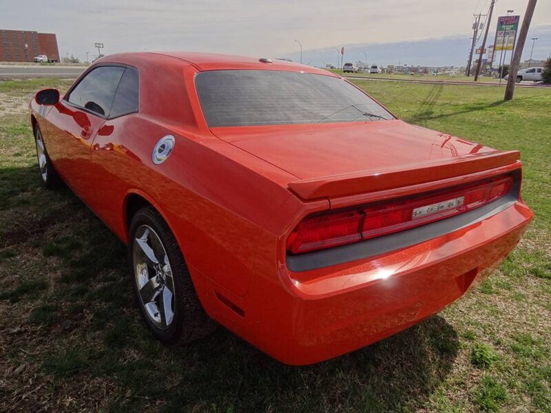Red Dodge Challenger — Neutral, Afternoon