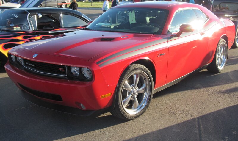 Red Dodge Challenger — Outdoor, Afternoon, Photograph