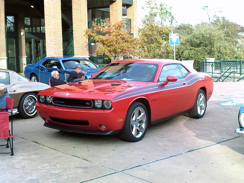Red Dodge Challenger — Outdoor, Afternoon