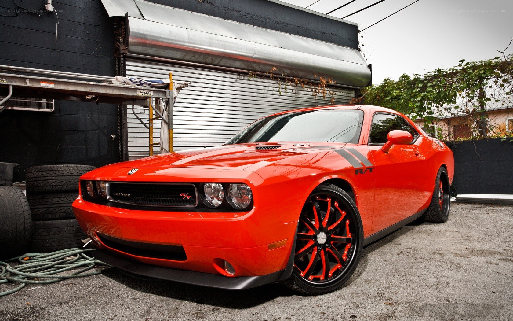 Red Dodge Challenger R/T