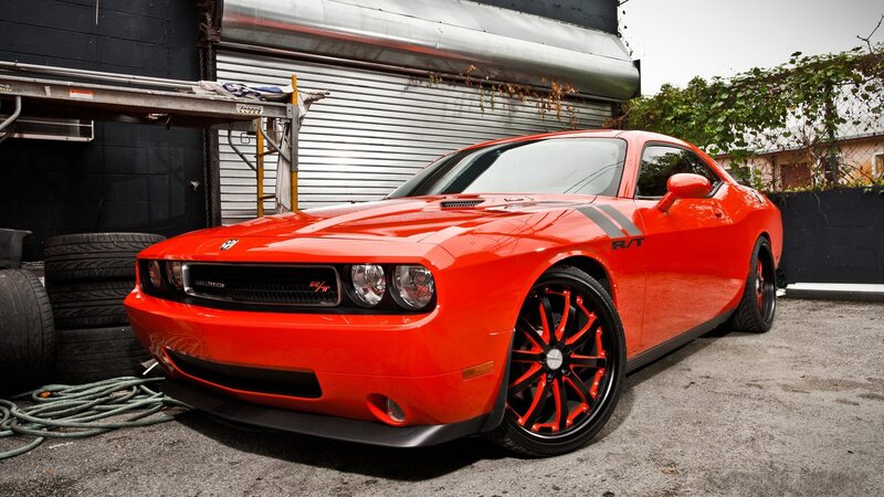 Red Dodge Challenger R/T