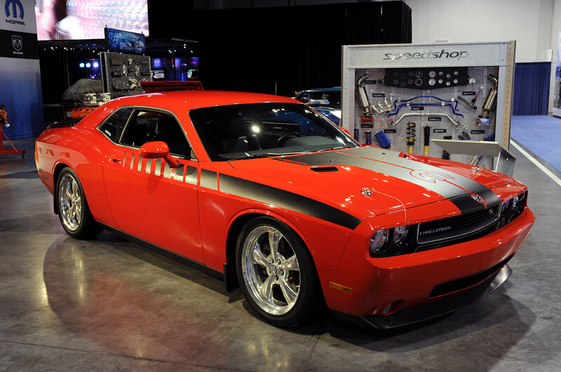 Red Dodge Challenger — Showroom