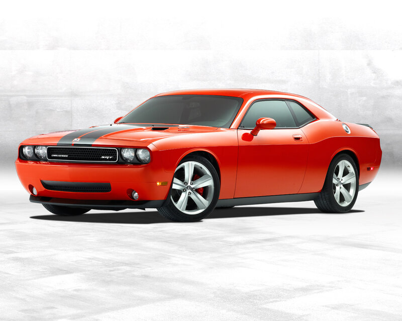 Red Dodge Challenger SRT