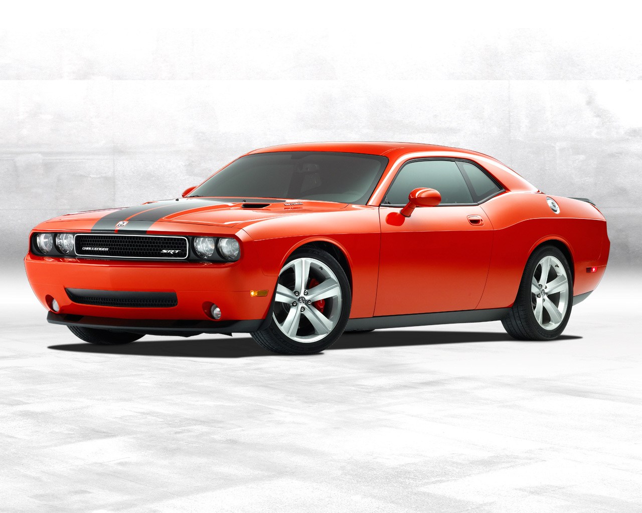 Red Dodge Challenger SRT