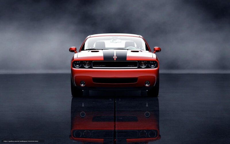 Red Dodge Challenger SRT8