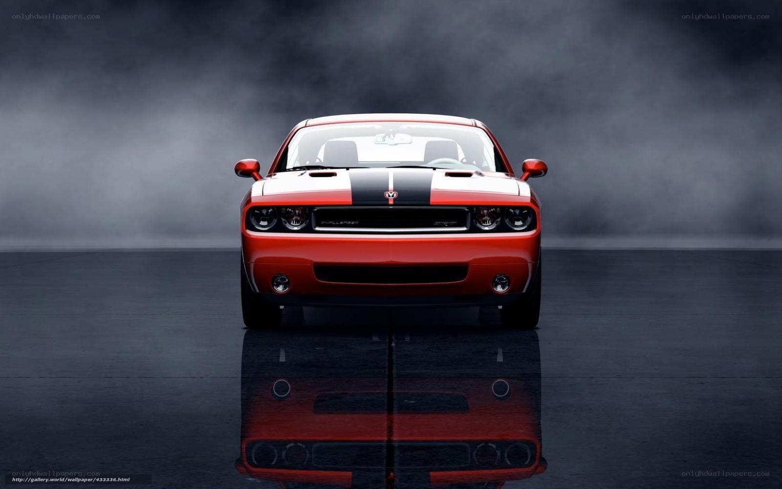Red Dodge Challenger SRT8