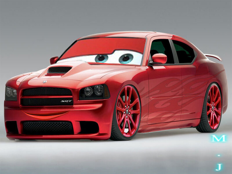 Red Dodge Charger Car