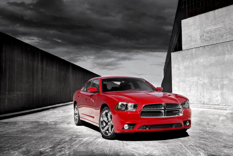 Red Dodge Charger — Dramatic, Photograph, Car