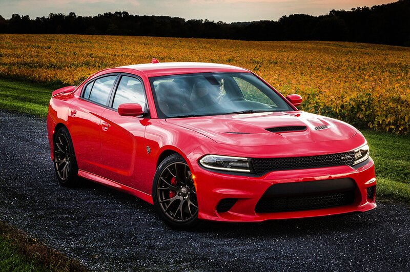 Red Dodge Charger — Dramatic, Sunset, Photograph, Car, Field
