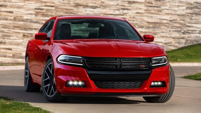 Red Dodge Charger — Dynamic, Afternoon
