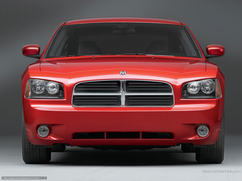 Red Dodge Charger front view