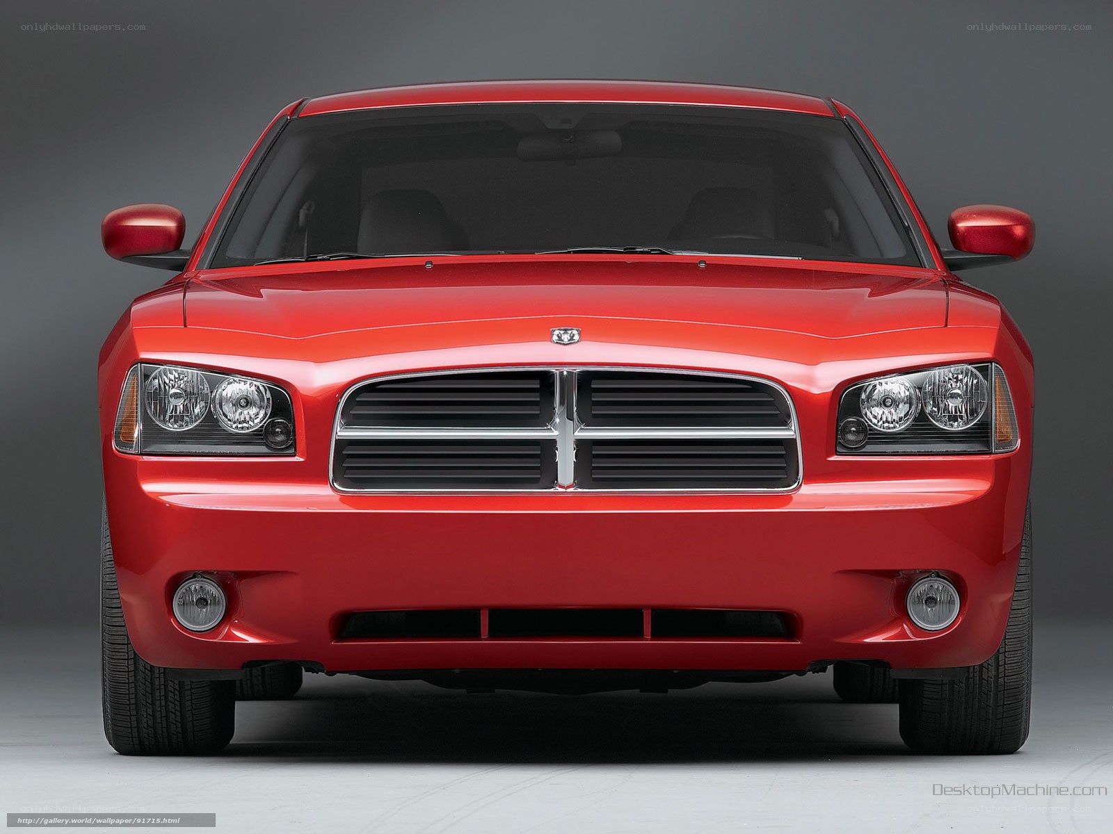 Red Dodge Charger front view