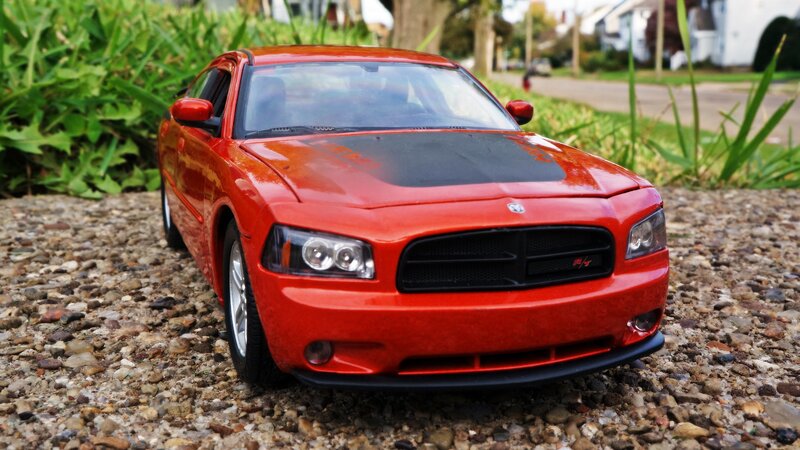Red Dodge Charger Model — Calm
