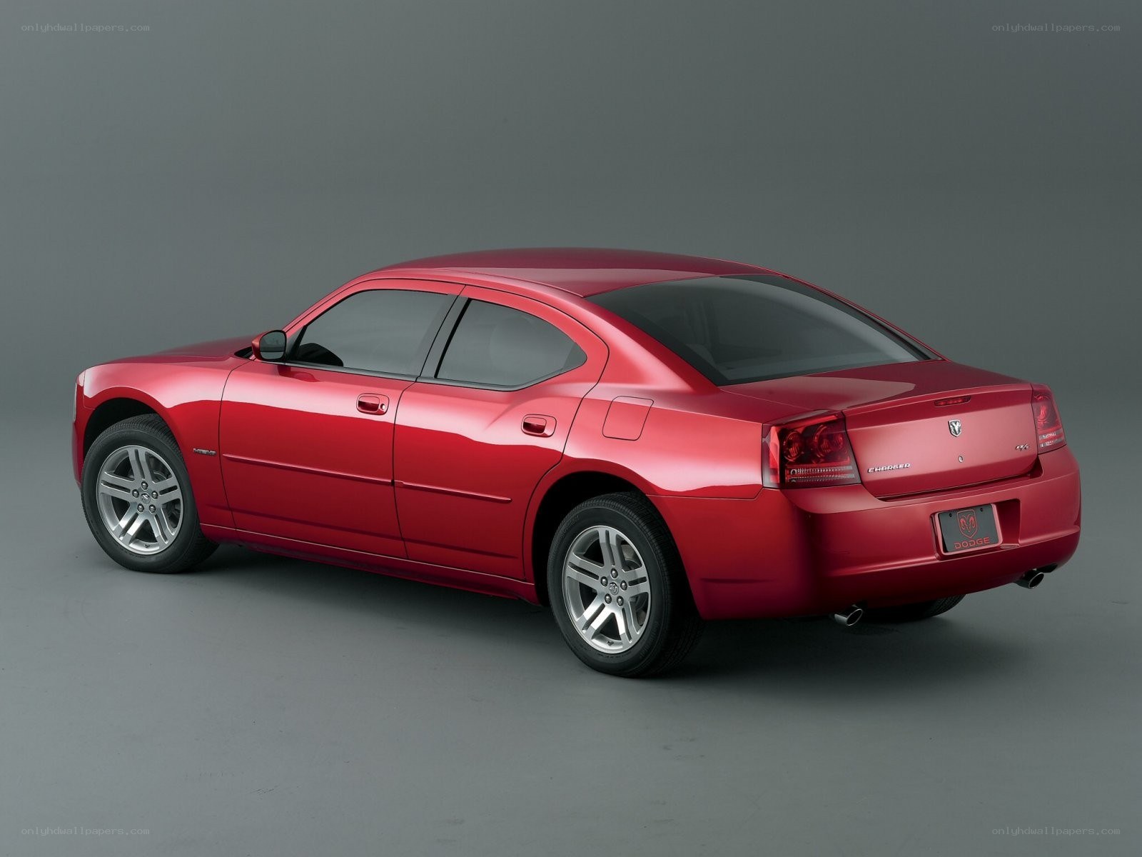 Red Dodge Charger sedan