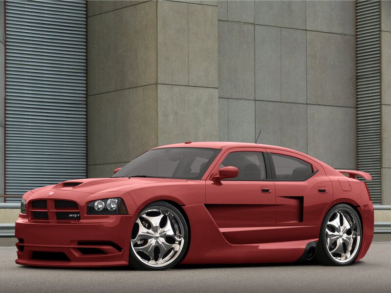 red dodge charger srt