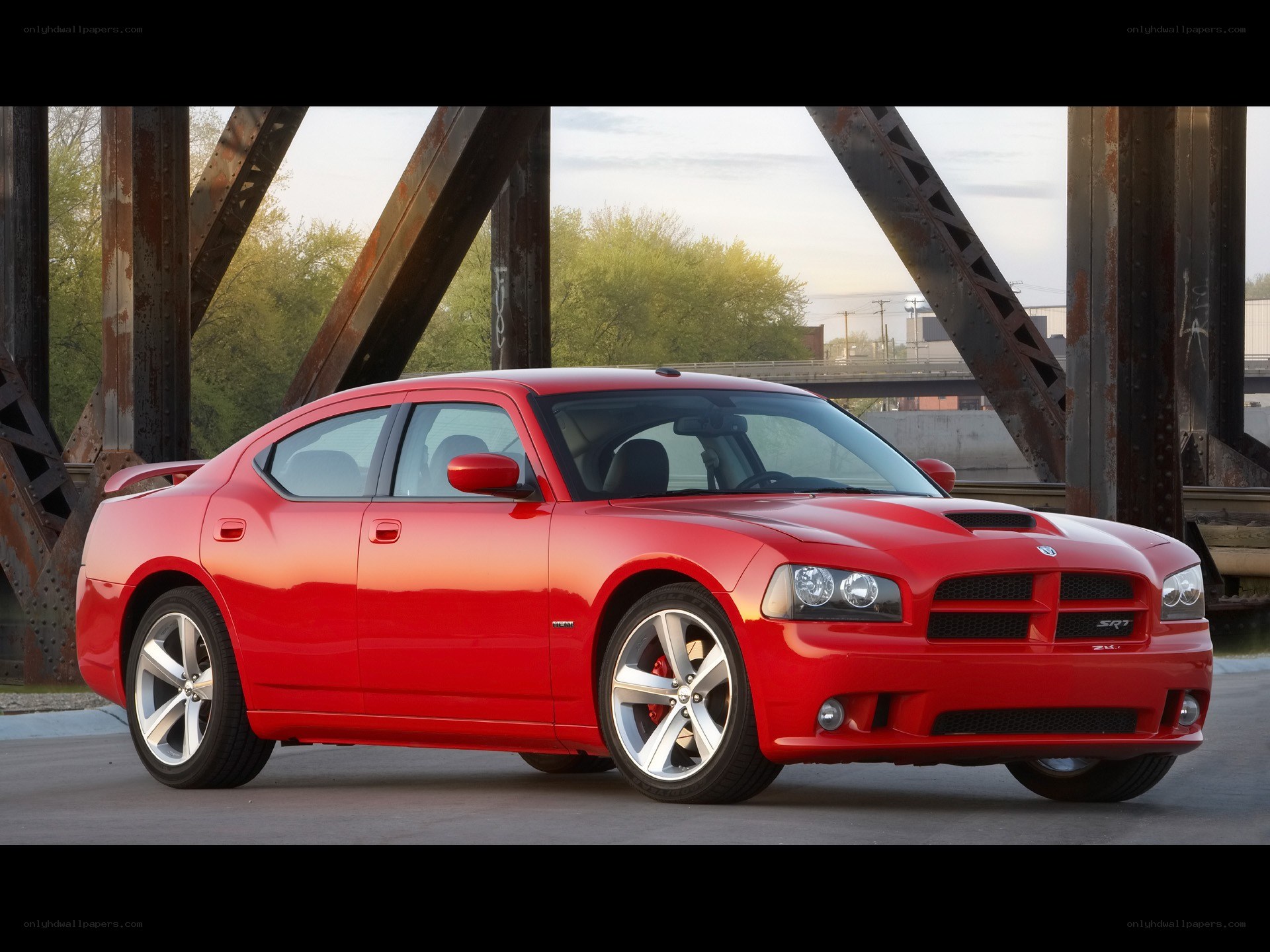 Red Dodge Charger SRT-8