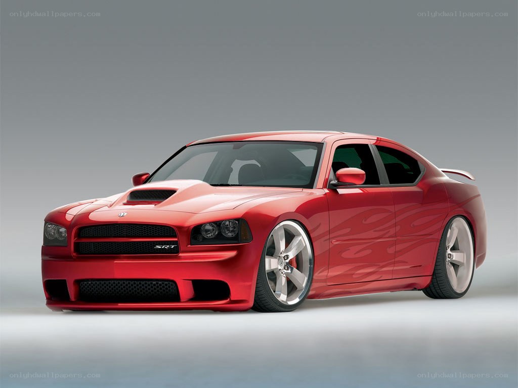 Red Dodge Charger SRT-8