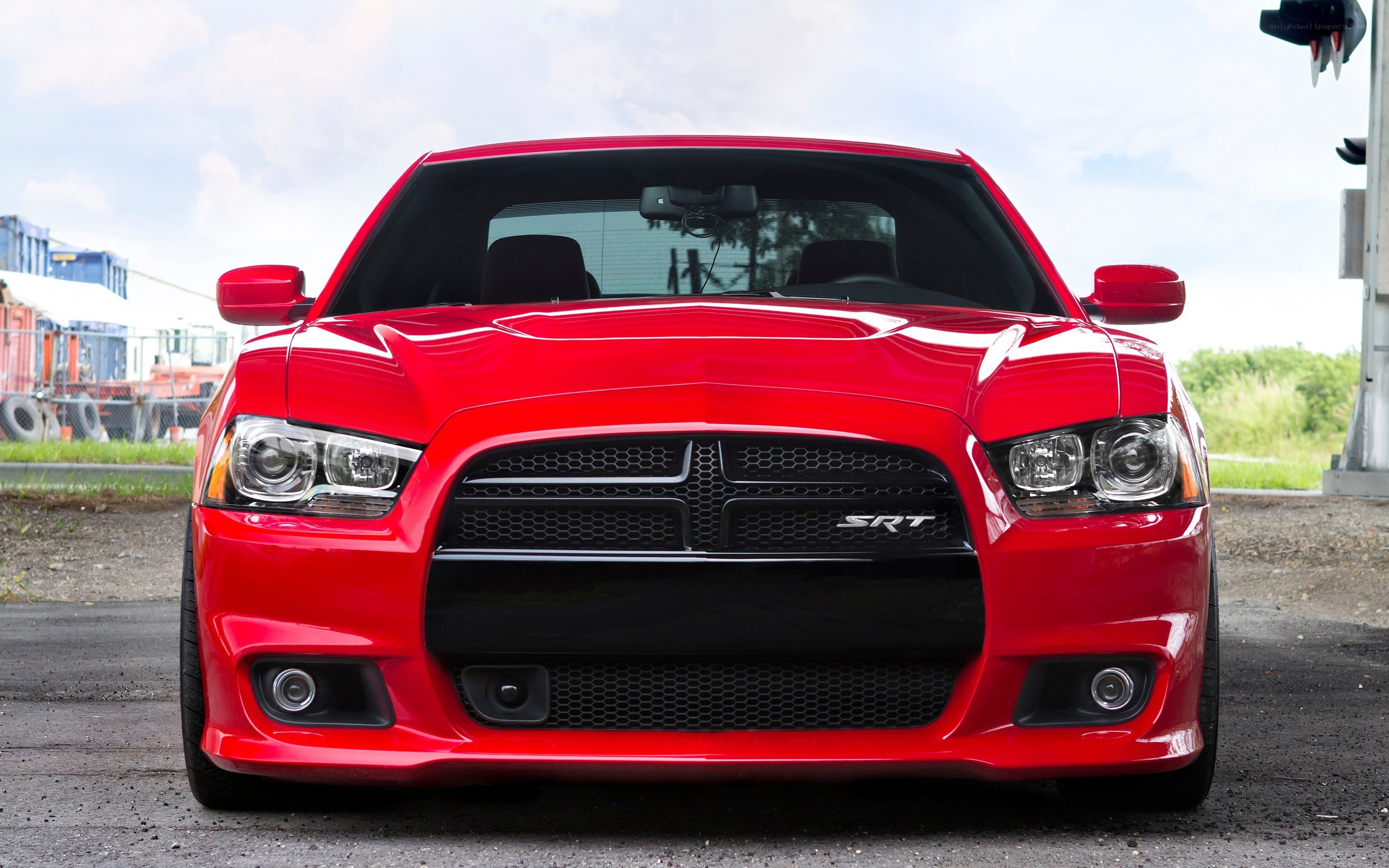 red dodge charger srt