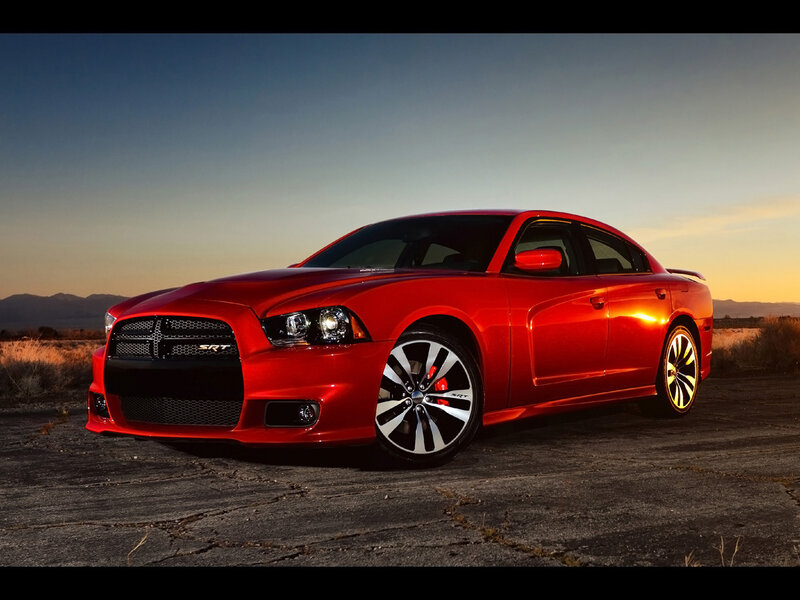 Red Dodge Charger Srt — Dramatic