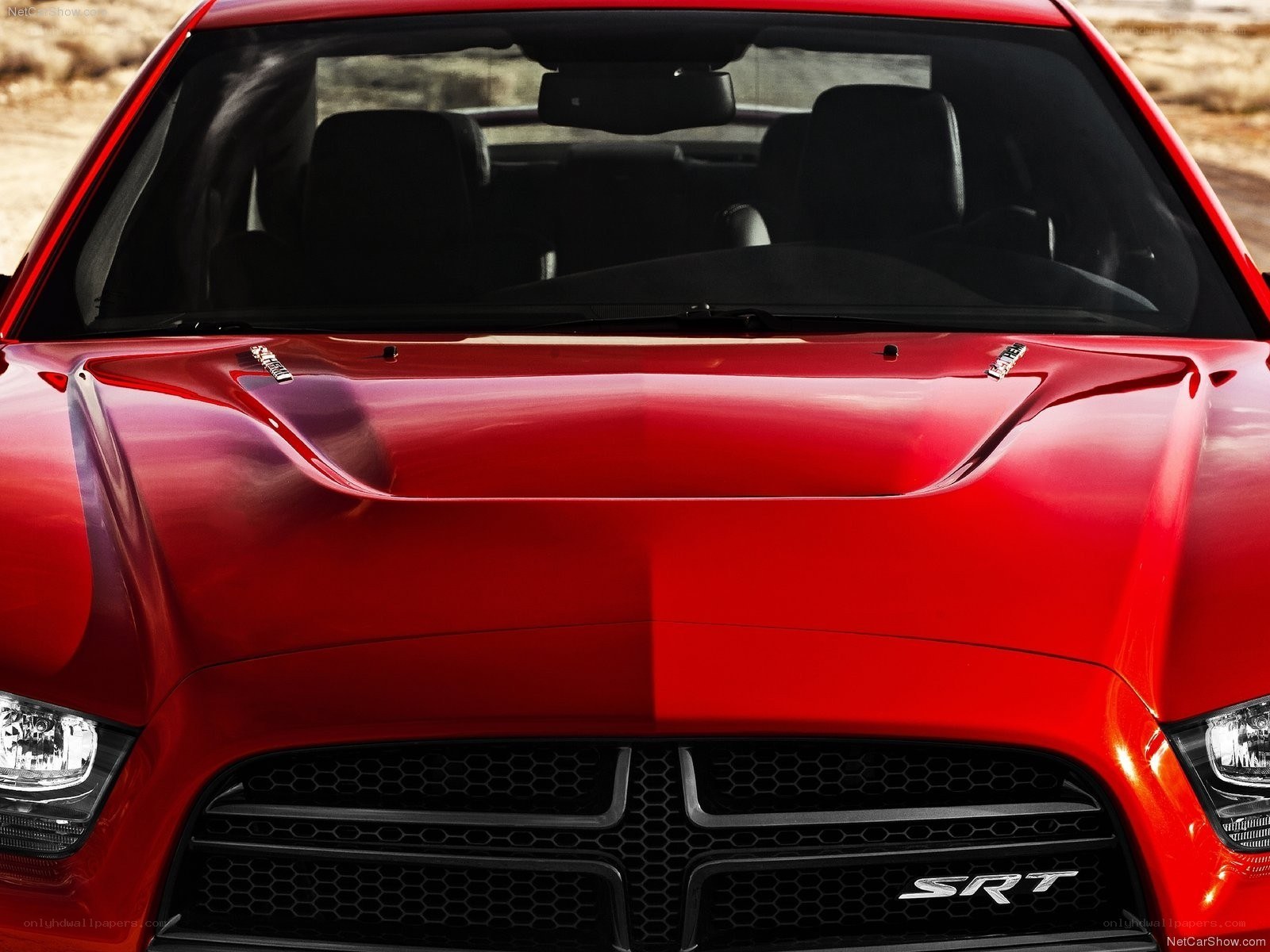 Red Dodge Charger SRT front view