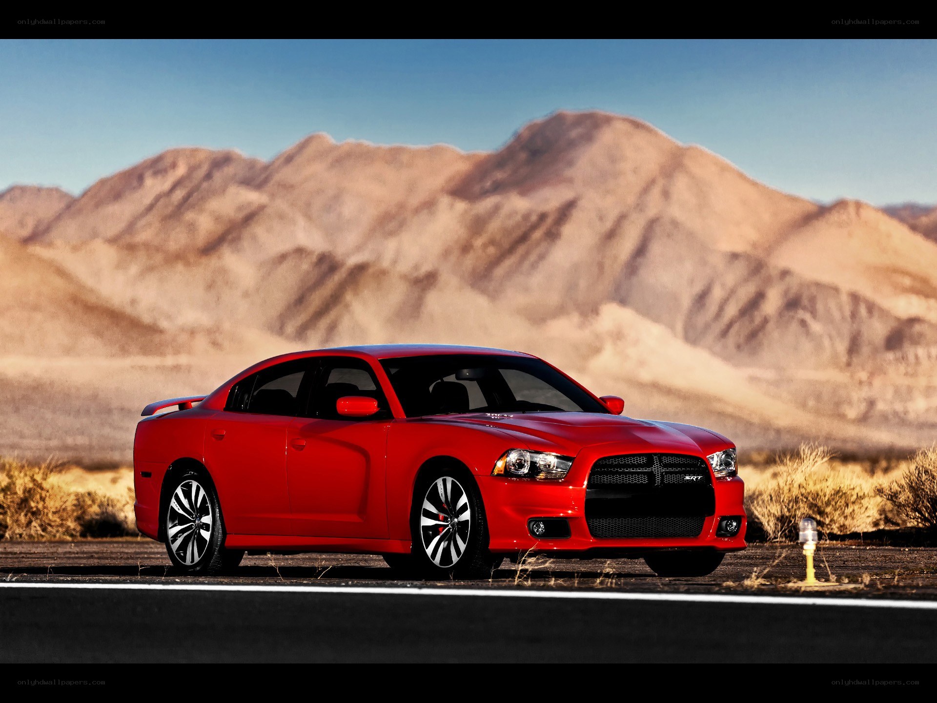 Red Dodge Charger SRT8