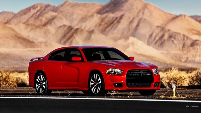 Red Dodge Charger SRT8