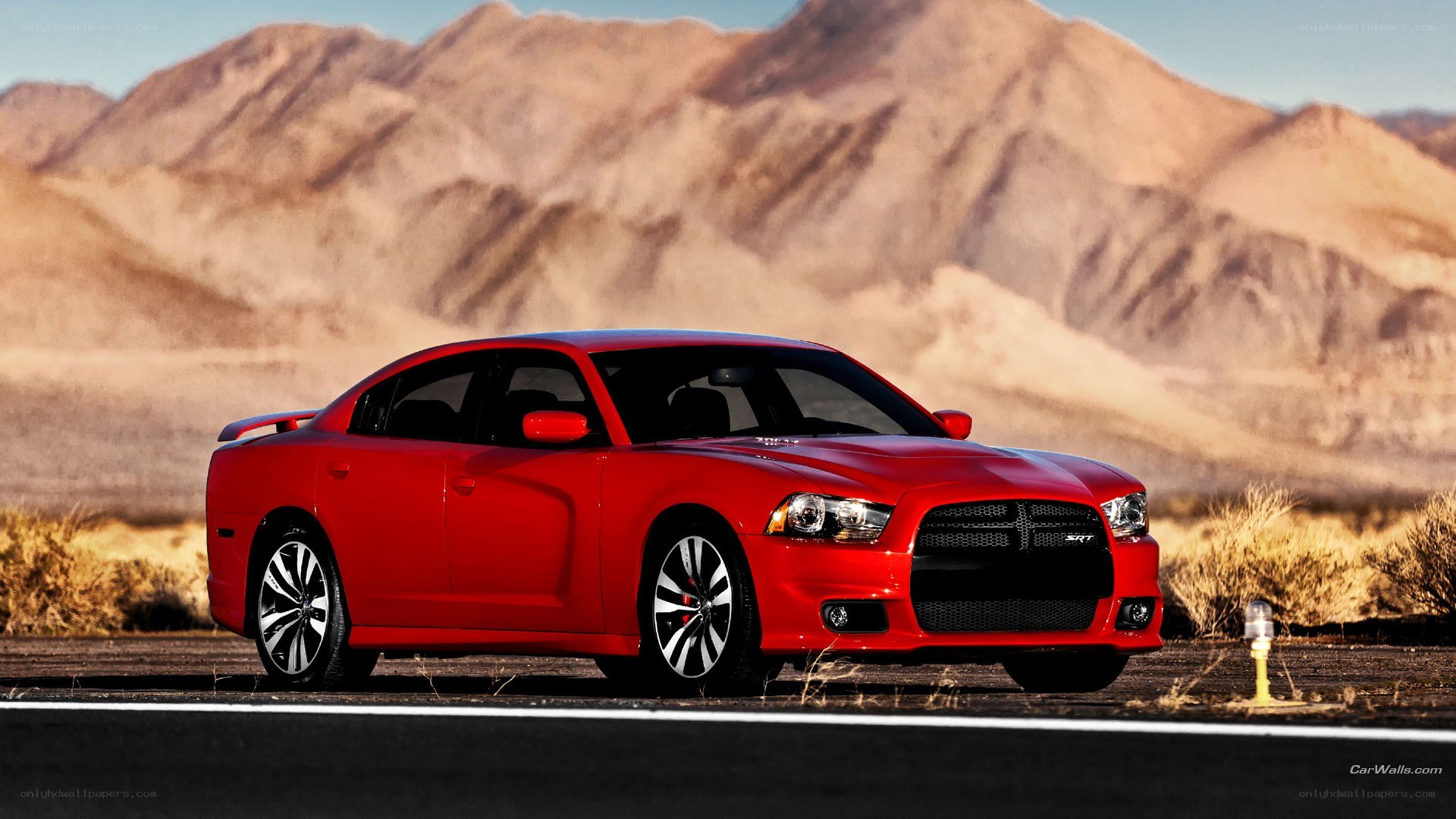Red Dodge Charger SRT8