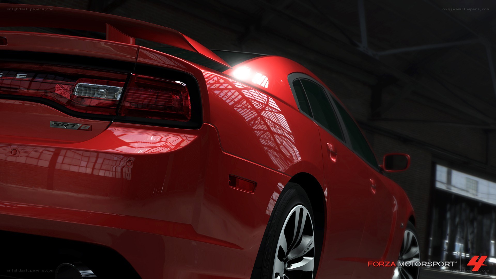 Red Dodge Charger SRT8