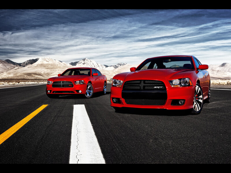 Red Dodge Chargers