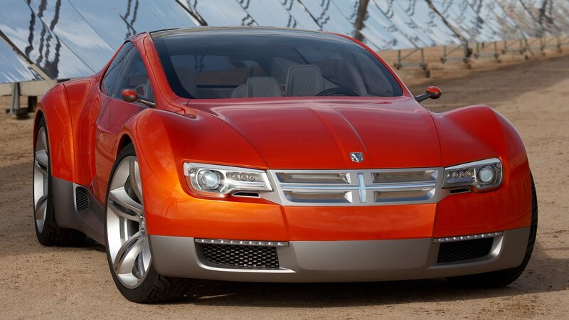 Red Dodge Concept Car