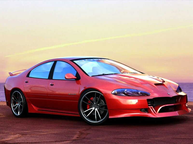 Red Dodge Concept Car