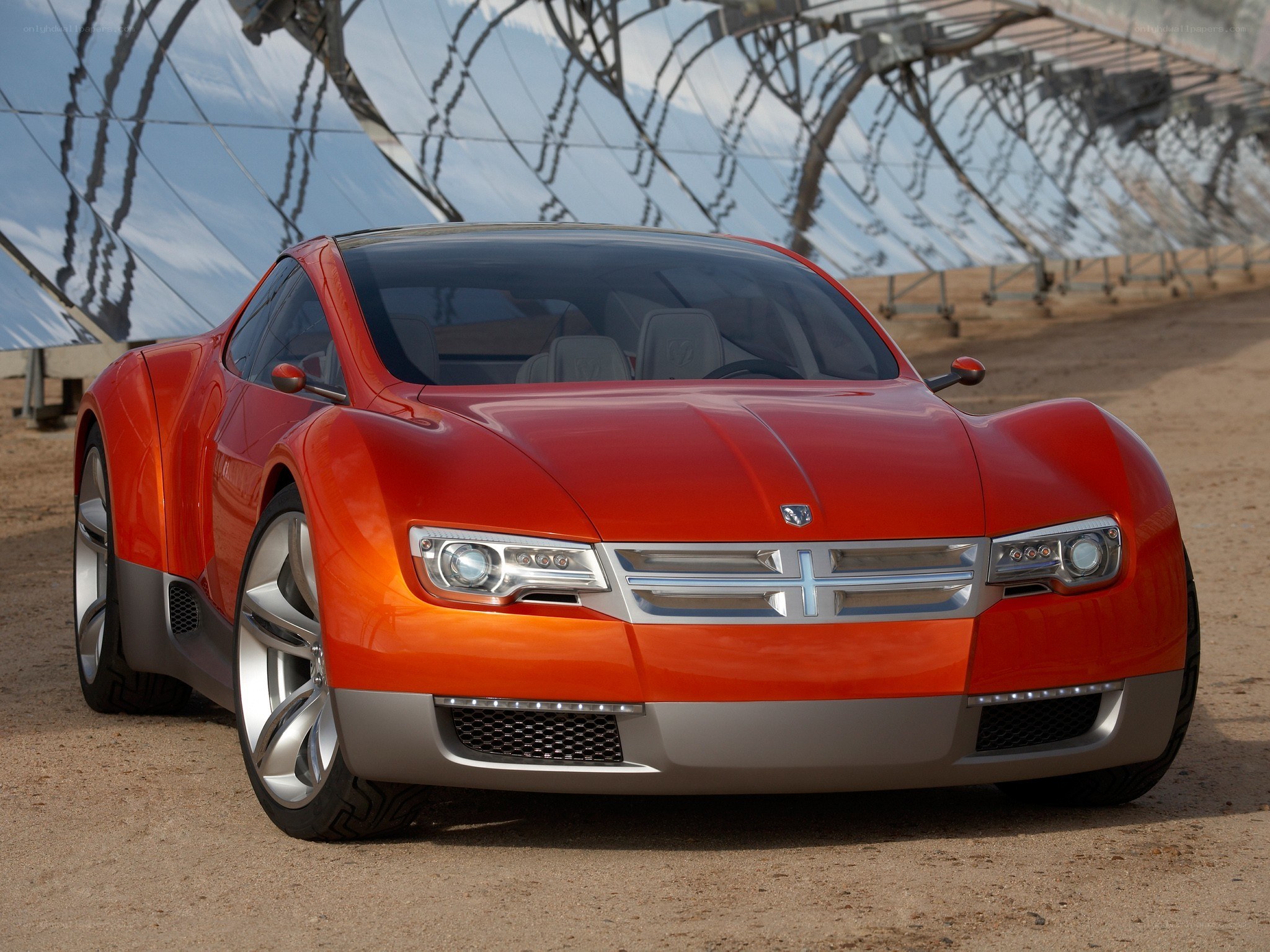 Red Dodge Concept Car