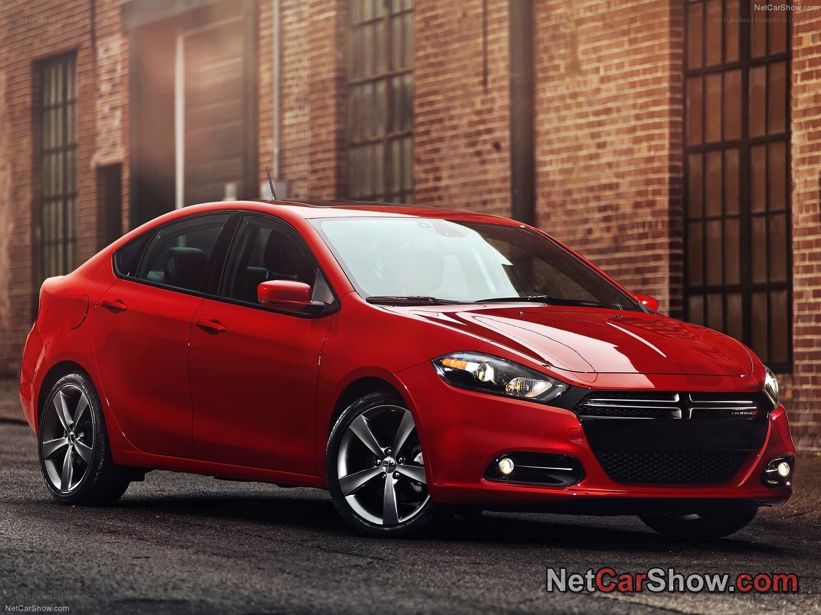 red dodge dart sedan