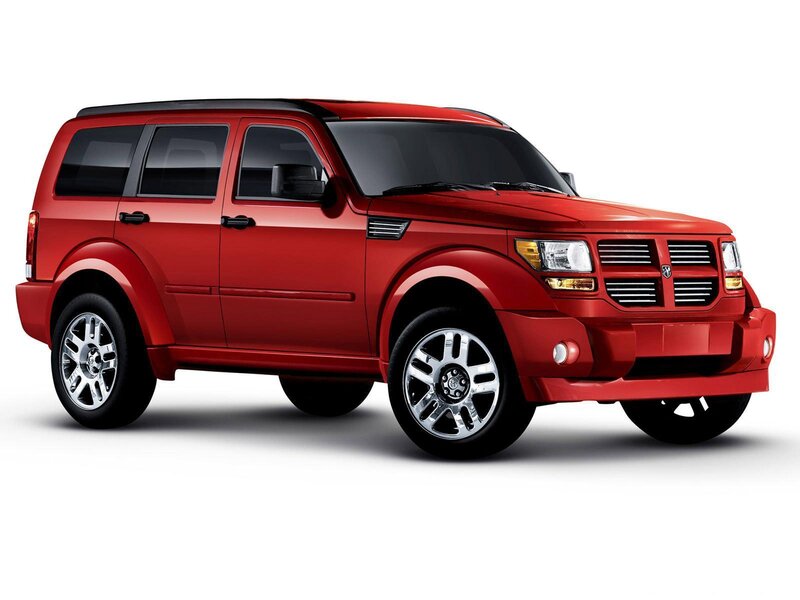 Red Dodge Durango Suv — Neutral