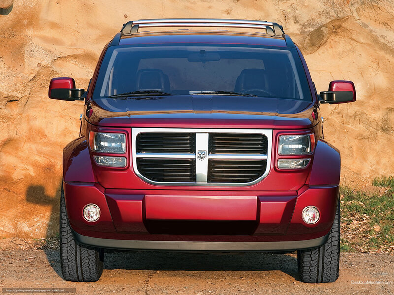 Red Dodge Nitro Suv — Dramatic