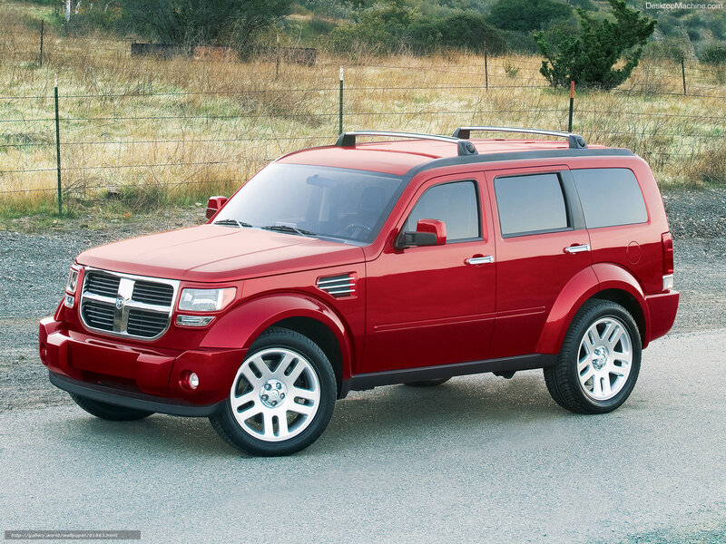 Red Dodge Nitro Suv — Neutral, Afternoon
