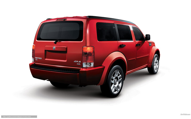 Red Dodge Nitro Suv — Neutral