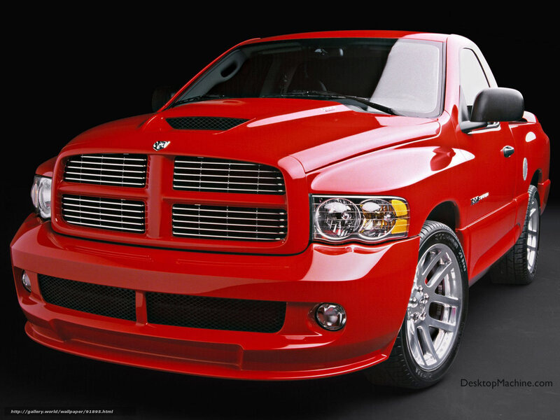 Red Dodge Ram Pickup — Dramatic
