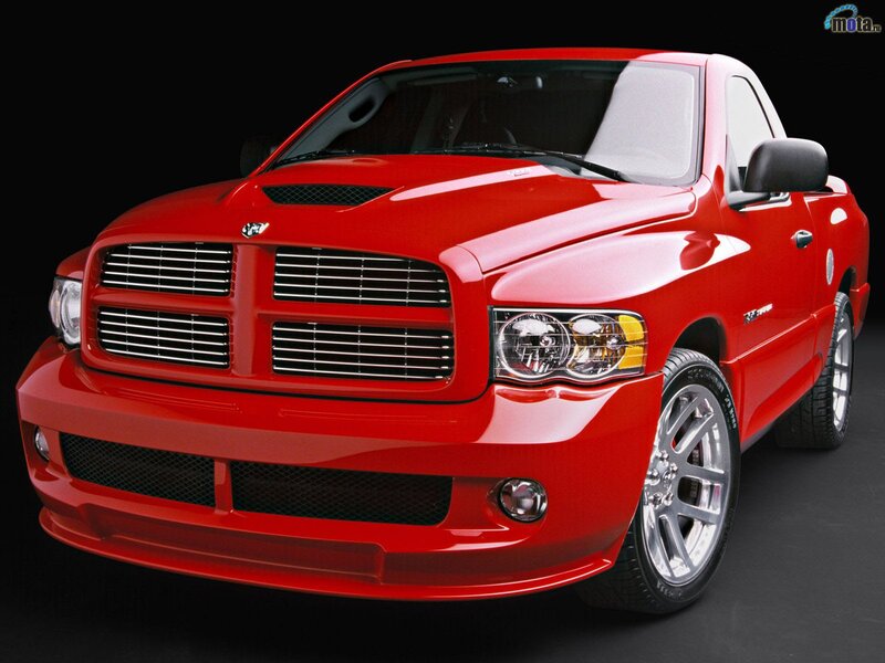 Red Dodge Ram pickup truck